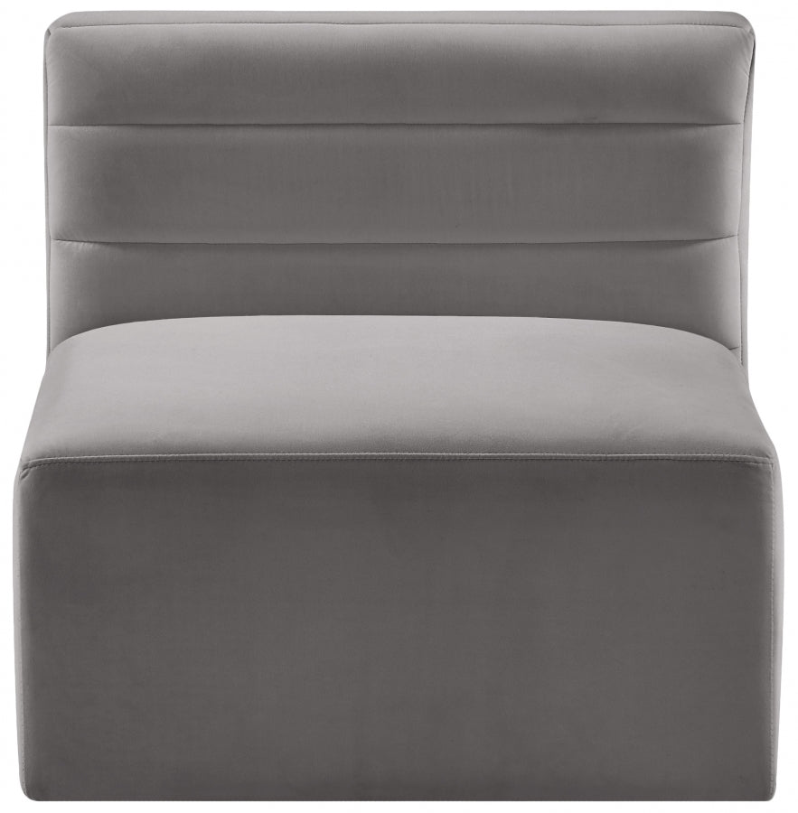 Chaise sans accoudoirs Quincy Velvet Modular Cloud-Like Comfort