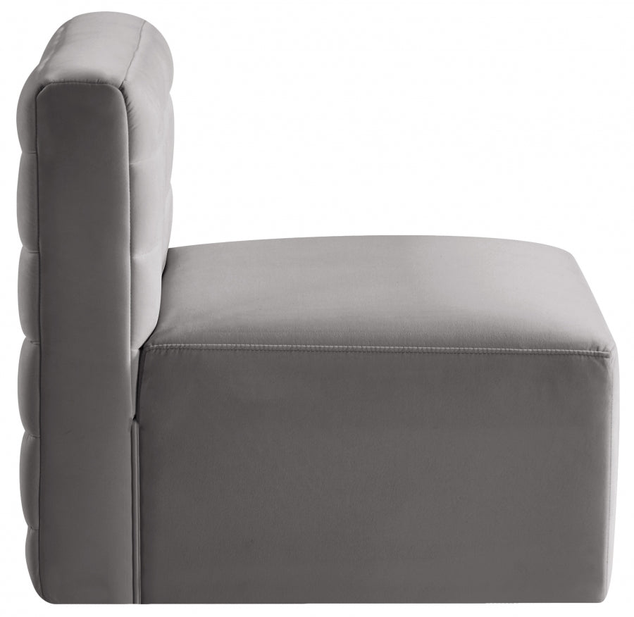 Chaise sans accoudoirs Quincy Velvet Modular Cloud-Like Comfort