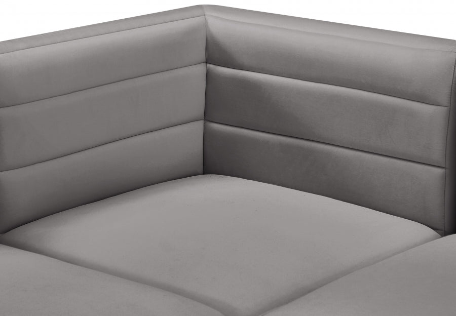 Chaise sans accoudoirs Quincy Velvet Modular Cloud-Like Comfort