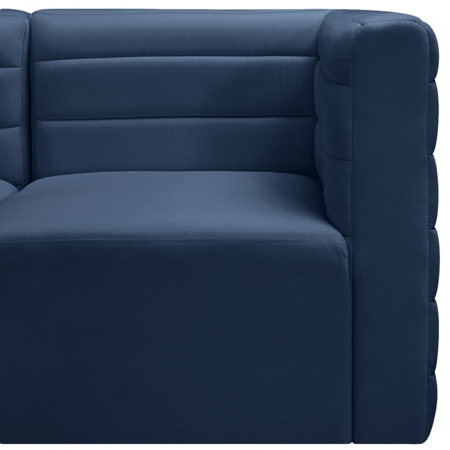 Chaise sans accoudoirs Quincy Velvet Modular Cloud-Like Comfort