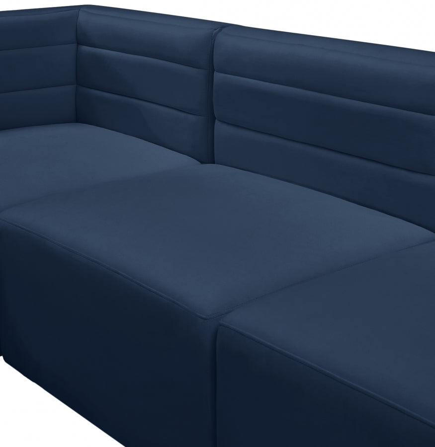Chaise sans accoudoirs Quincy Velvet Modular Cloud-Like Comfort