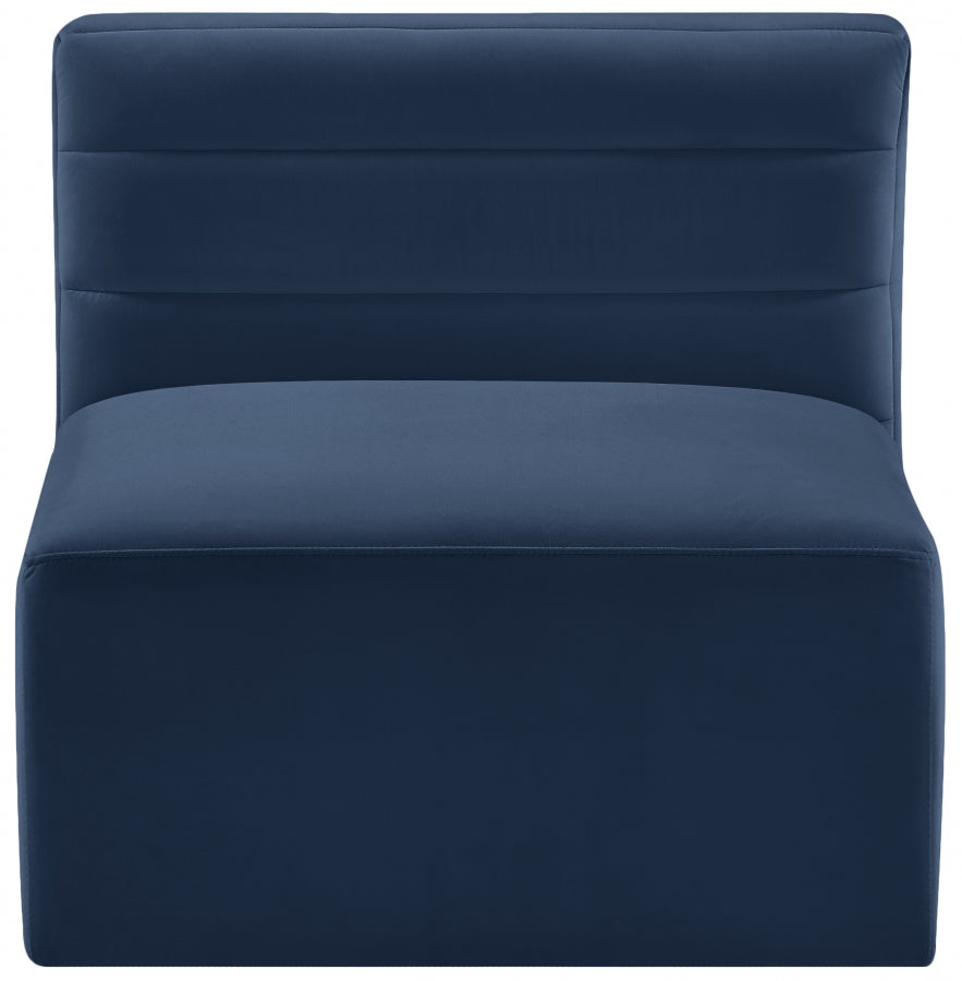 Chaise sans accoudoirs Quincy Velvet Modular Cloud-Like Comfort