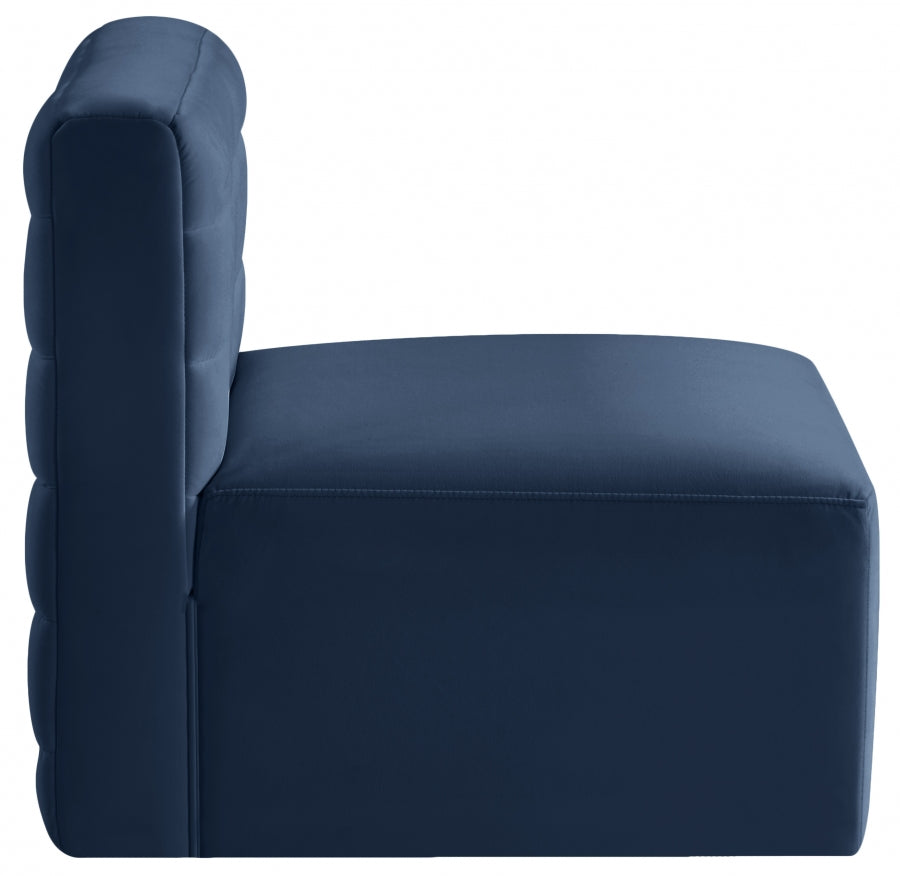 Chaise sans accoudoirs Quincy Velvet Modular Cloud-Like Comfort