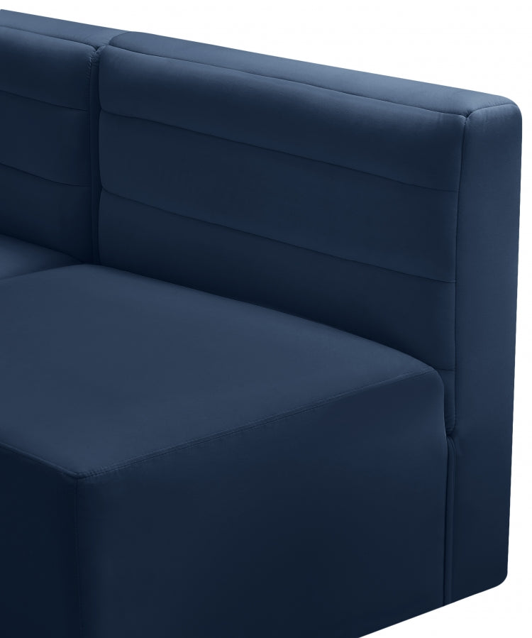 Chaise sans accoudoirs Quincy Velvet Modular Cloud-Like Comfort