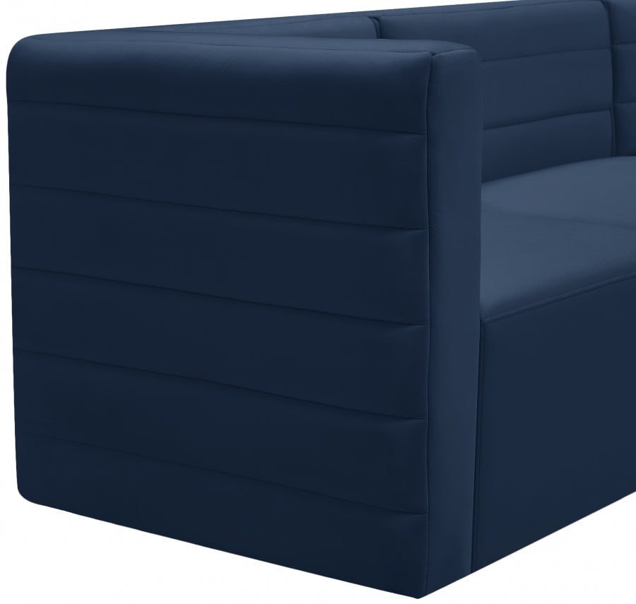 Chaise sans accoudoirs Quincy Velvet Modular Cloud-Like Comfort