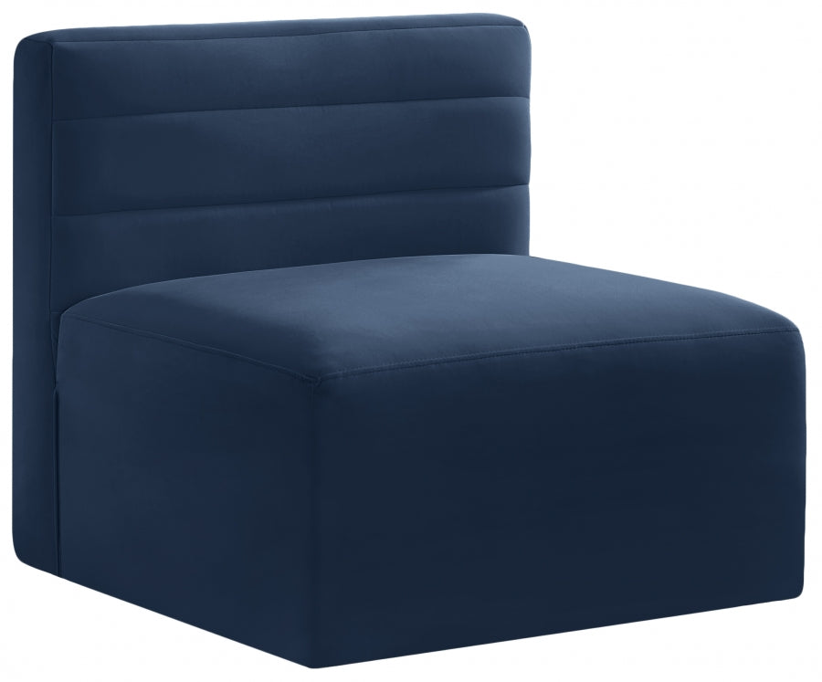 Chaise sans accoudoirs Quincy Velvet Modular Cloud-Like Comfort