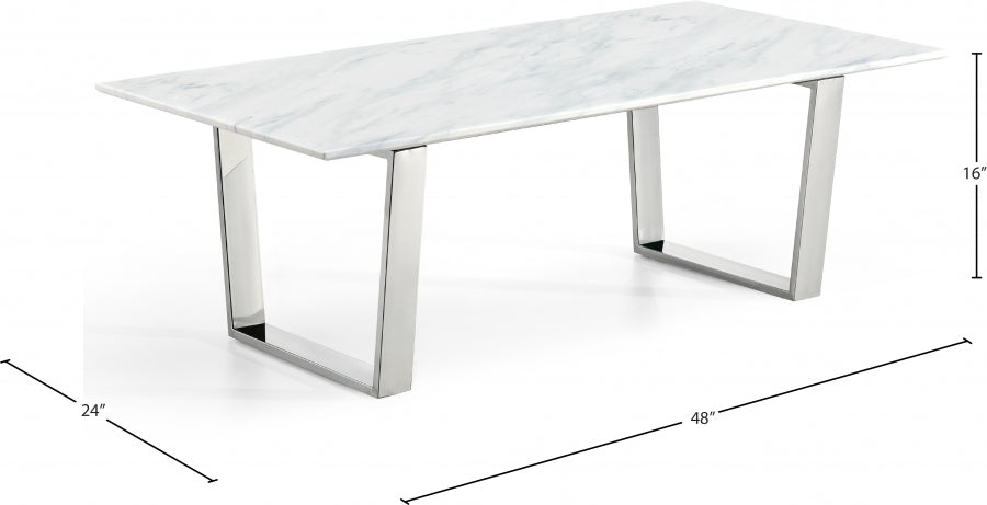 Table basse chromée Carlton