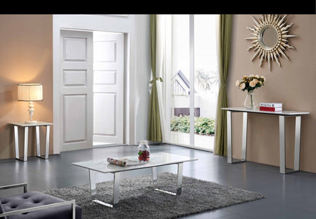 Table de bout chromée Carlton