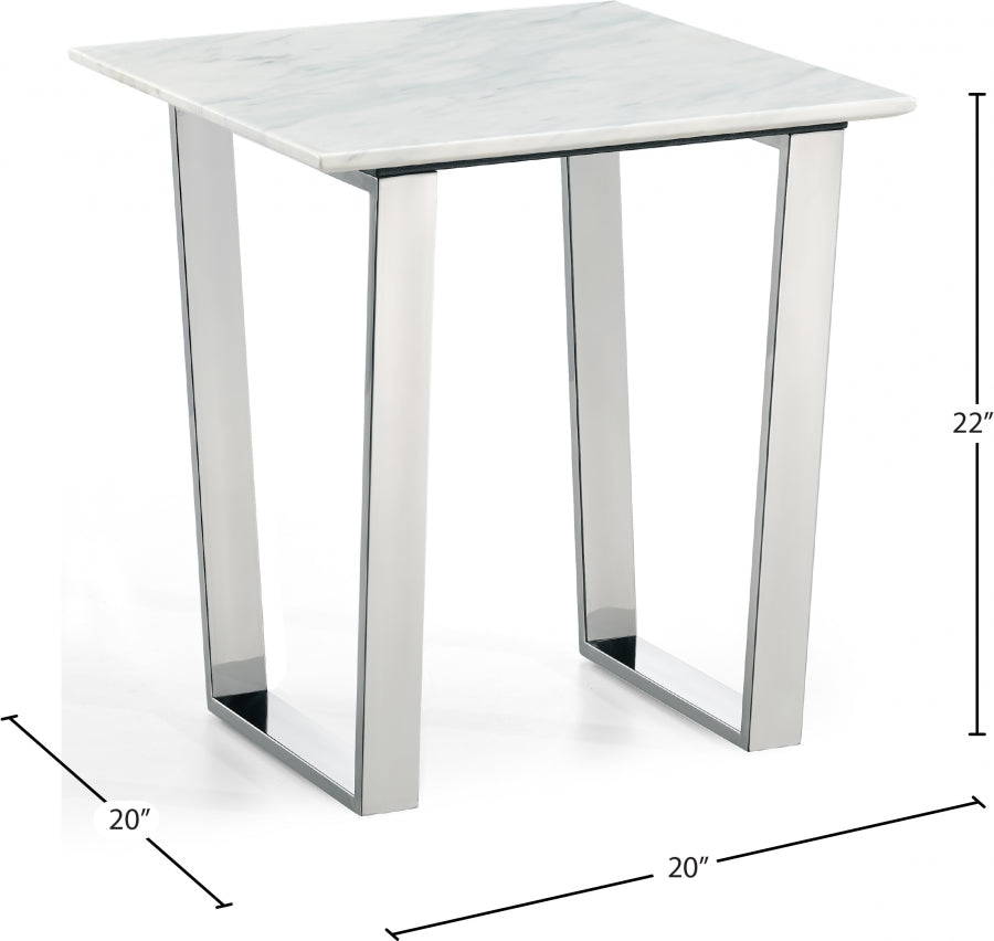 Table de bout chromée Carlton 