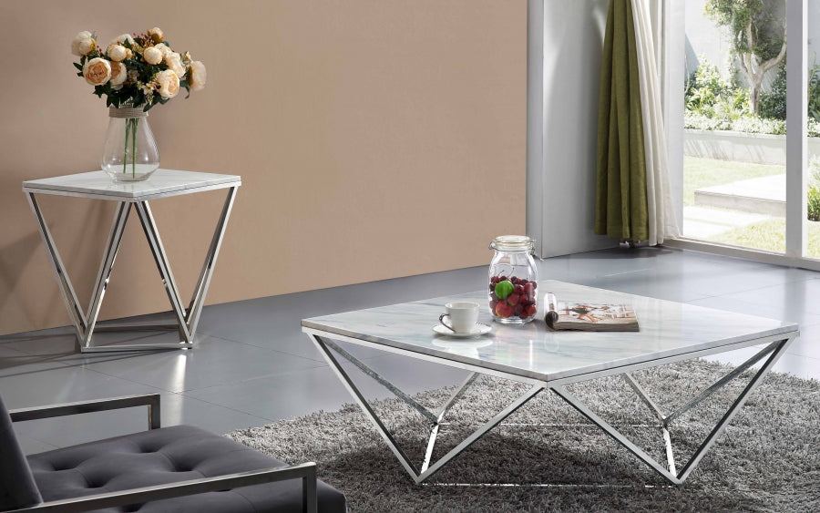 Table basse chromée Skyler