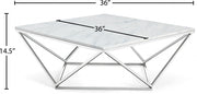 Table basse chromée Skyler