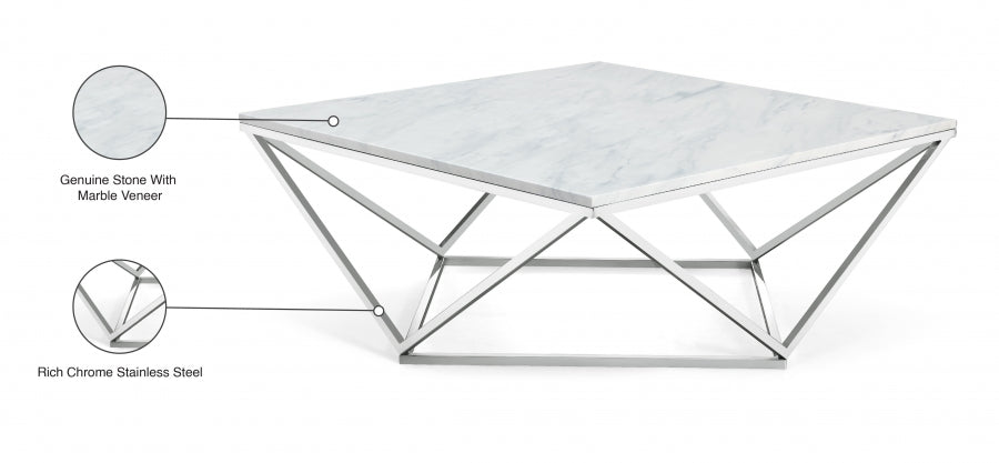 Table basse chromée Skyler