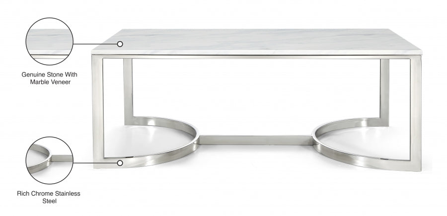Table basse chromée Copley