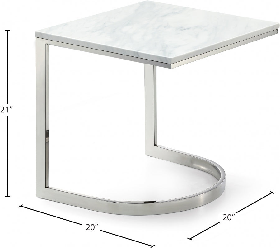 Table de bout chromée Copley 