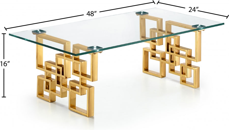 Table Basse Pierre Or