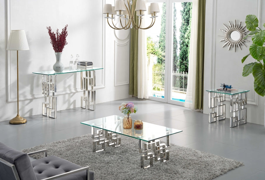 Table basse chromée Alexis