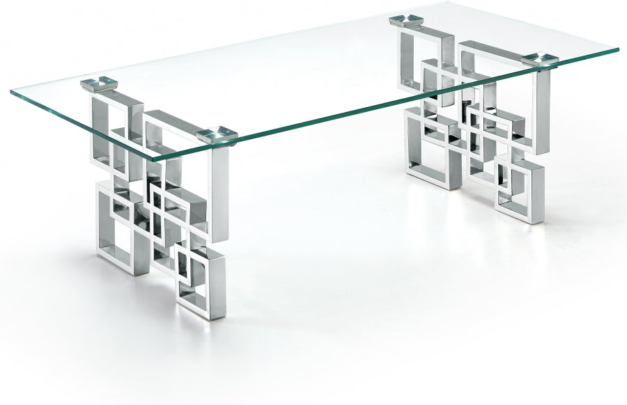 Table basse chromée Alexis