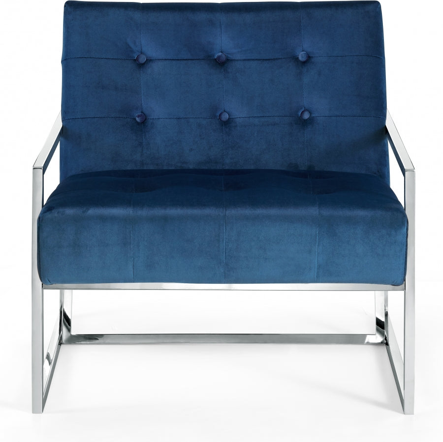 Chaise d'appoint en velours Alexis