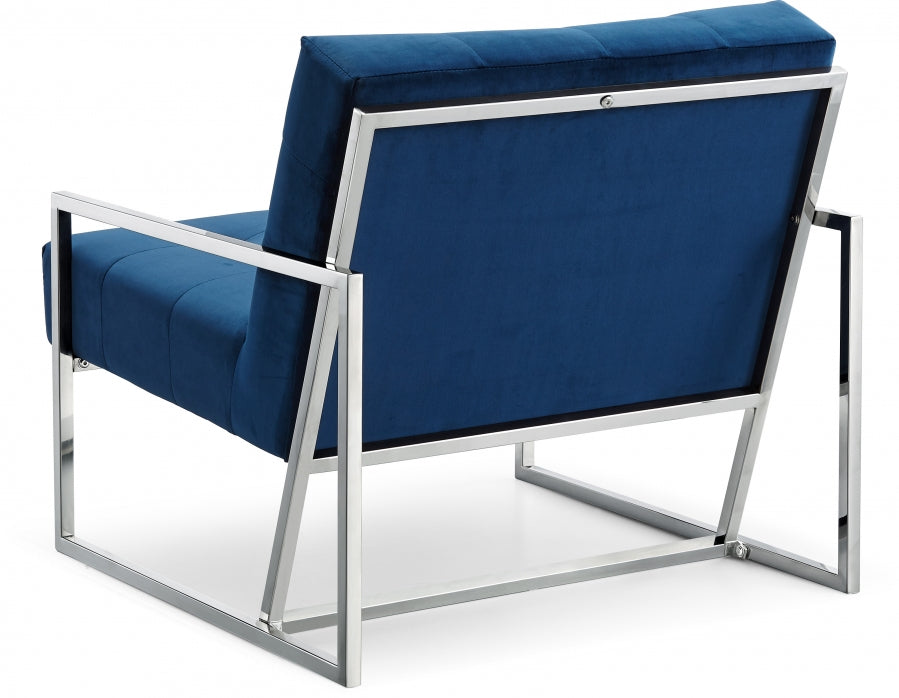 Chaise d'appoint en velours Alexis