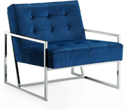 Chaise d'appoint en velours Alexis