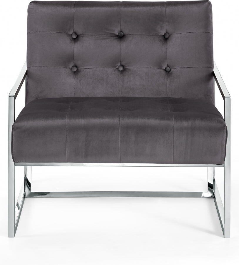 Chaise d'appoint en velours Alexis