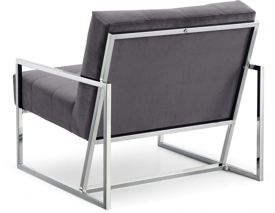 Chaise d'appoint en velours Alexis