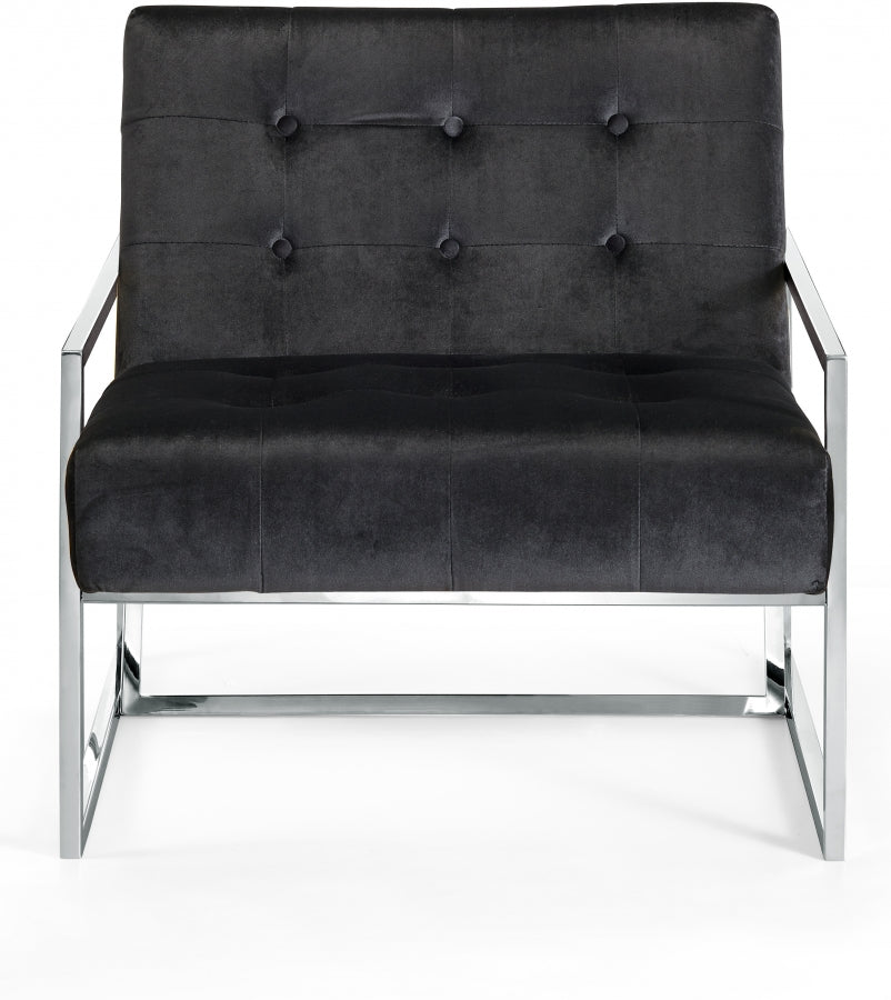 Chaise d'appoint en velours Alexis