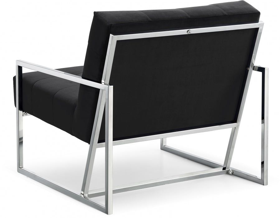 Chaise d'appoint en velours Alexis
