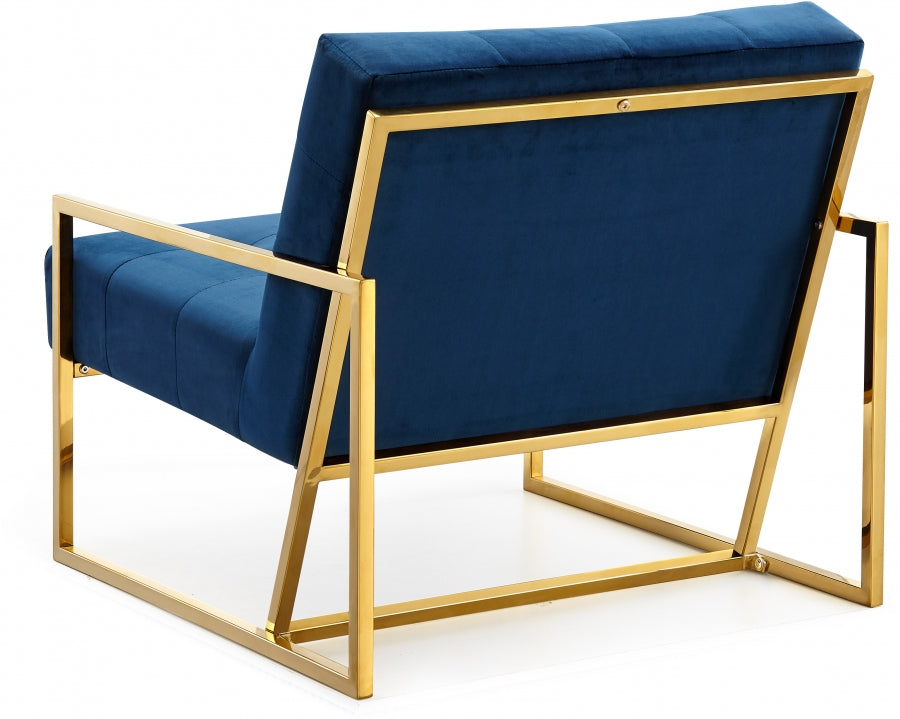 Chaise d'appoint en velours Pierre