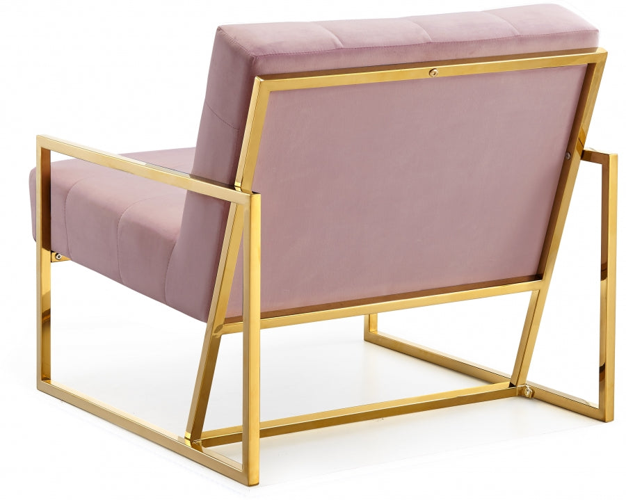 Chaise d'appoint en velours Pierre