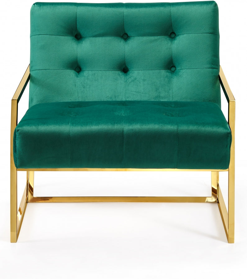 Chaise d'appoint en velours Pierre