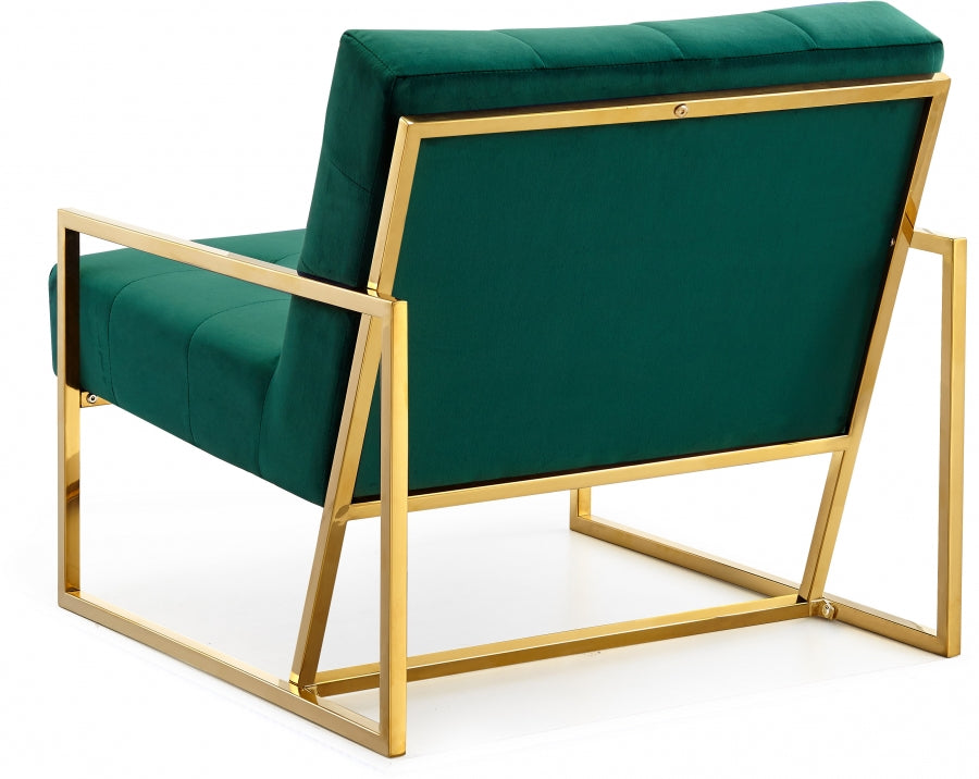 Chaise d'appoint en velours Pierre