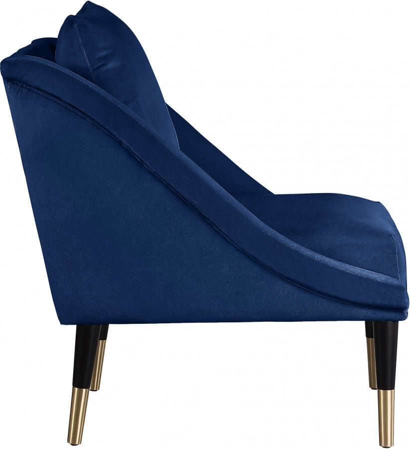 Chaise élégante en velours