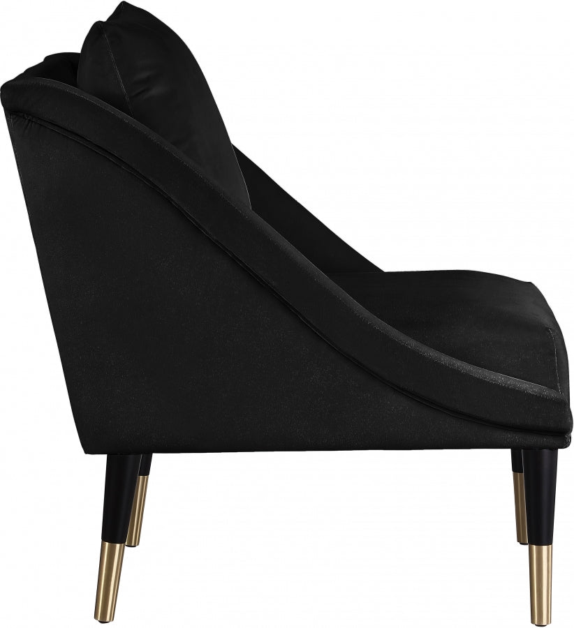 Chaise élégante en velours