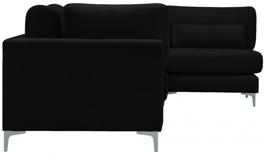 Sectionnel modulaire en velours Julia