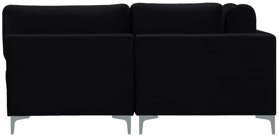 Sectionnel modulaire en velours Julia