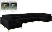 Sectionnel modulaire en velours Julia