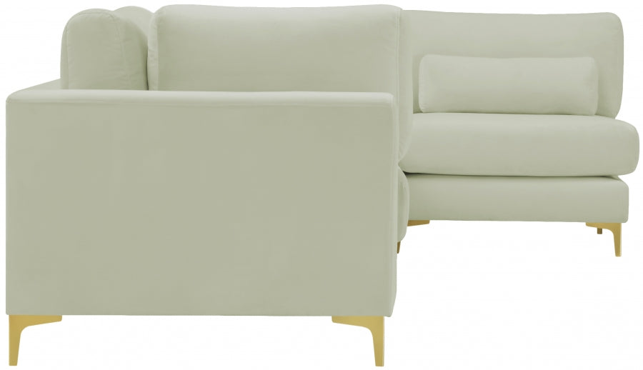 Sectionnel modulaire en velours Julia