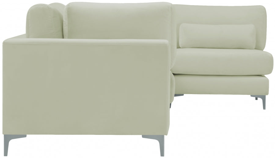 Sectionnel modulaire en velours Julia