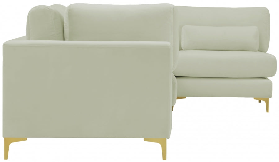 Sectionnel modulaire en velours Julia