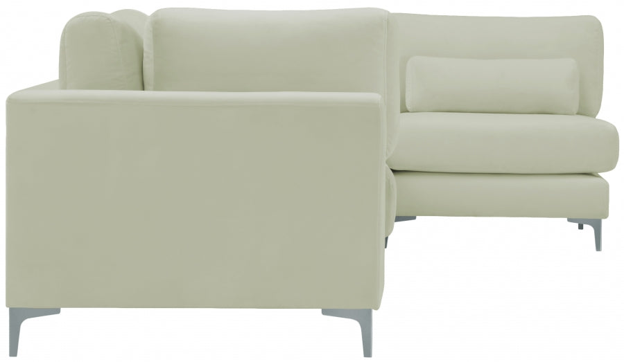Sectionnel modulaire en velours Julia