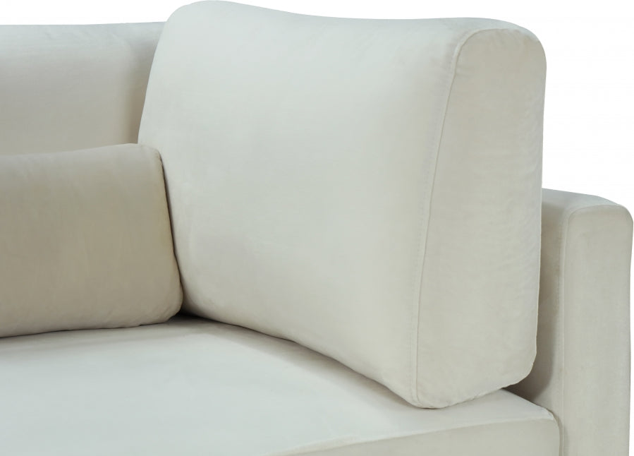 Sectionnel modulaire en velours Julia