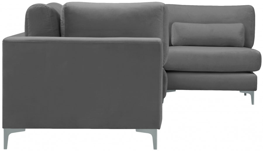 Sectionnel modulaire en velours Julia