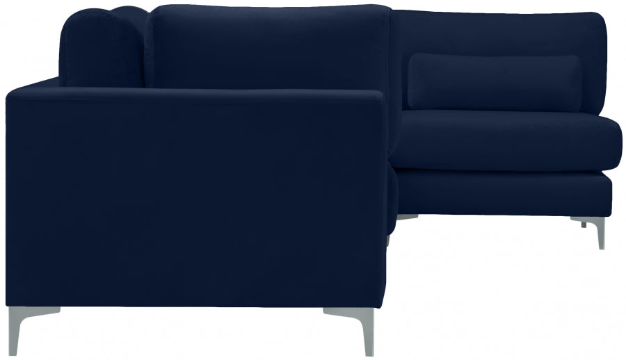 Sectionnel modulaire en velours Julia