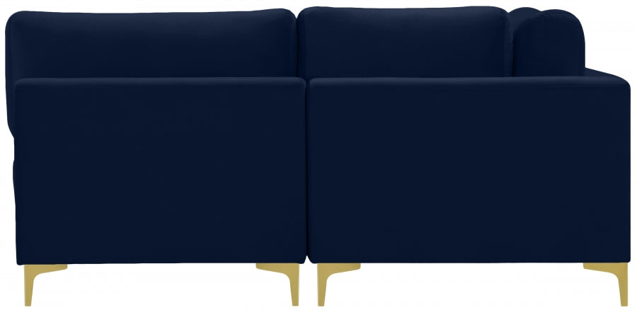 Sectionnel modulaire en velours Julia