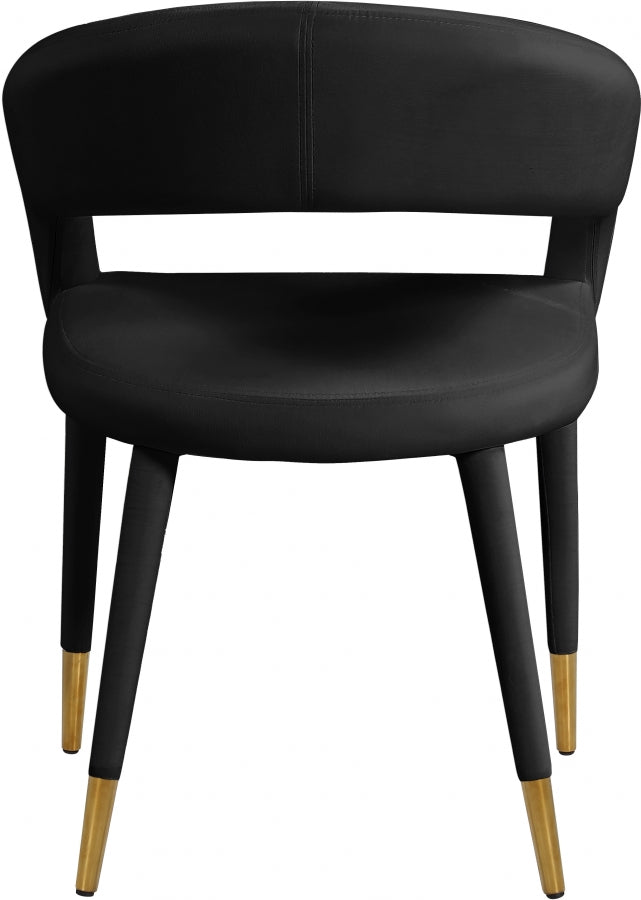 Chaise de salle à manger Destiny en velours