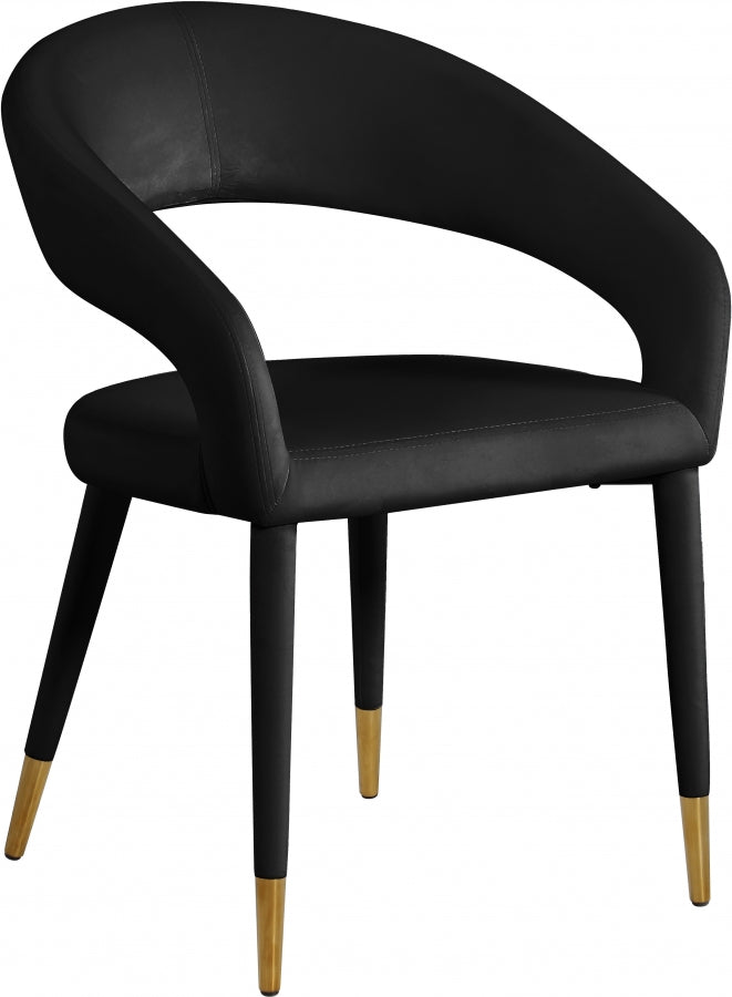 Chaise de salle à manger Destiny en velours