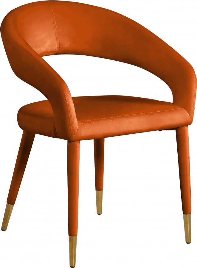 Chaise de salle à manger Destiny en velours