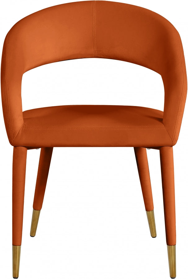 Chaise de salle à manger Destiny en velours