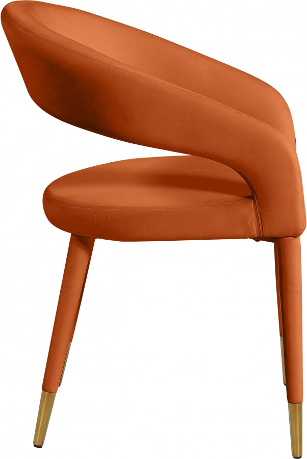 Chaise de salle à manger Destiny en velours